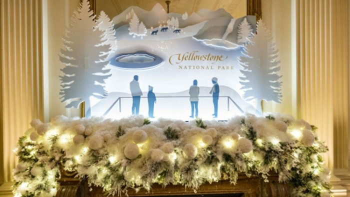 Коледната украса на Джил Байдън превърна Белия дом в зимна страна на чудесата