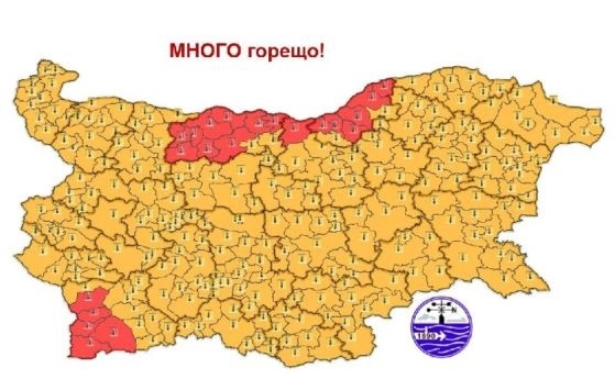 Червен код за опасна жега утре, термометрите се качват до 42 градуса